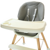 MERKAN Krzesełko Drewniane Fotelik Do Karmienia Z Blatem 3w1 Dla Dziecka
