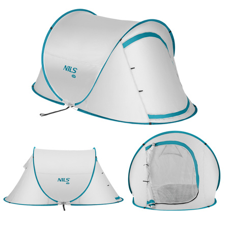 NILS Namiot Samorozkładający Kempingowy Wodoodporny + Filtr UV