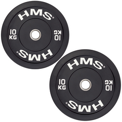 Talerz Olimpijski Na Gryf Sztangę Gumowany Bumper Do Ćwiczeń 2x 10 kg HMS