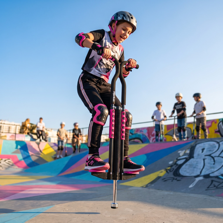 Pogo Skoczek Do Skakania Drążek JUMP STICK Dla Dziecka Zabawka Do 70 kg MERKAN