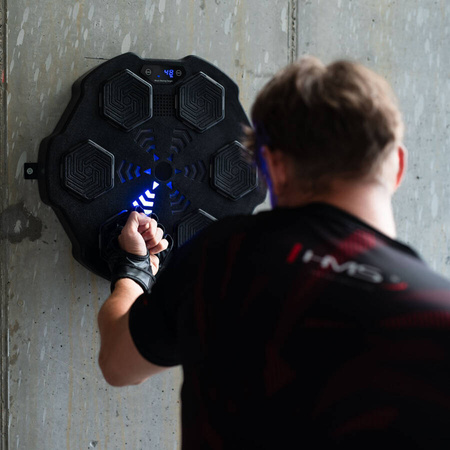 HMS Elektroniczna Tarcza Bokserska Treningowa Z Głośnikiem I Bluetooth + Rękawice MMA