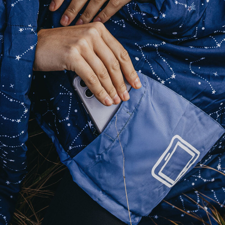 Śpiwór Turystyczny Mumia Lekki Z Kapturem Kempingowy + Pokrowiec 210x75 cm