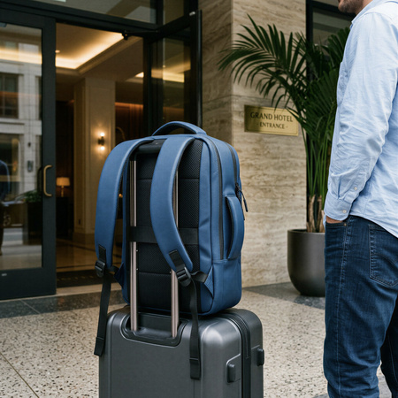 Plecak Miejski Turystyczny Trekkingowy Sportowy Z Miejscem Na Laptopa USB 15 L NILS