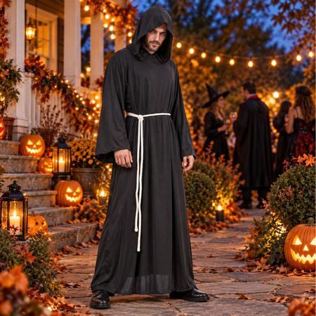 Strój Ponury Żniwiarz Śmierć Kostucha Kostium Na Halloween Dla Dorosłych