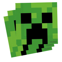 Serwetki Papierowe Na Przyjęcie Dla Dzieci 33x33 cm Minecraft 20 szt.