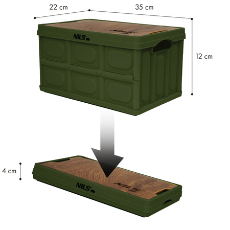 Skrzynia Pojemnik Do Przechowywania Transportowa Modułowa Kempingowa 2w1