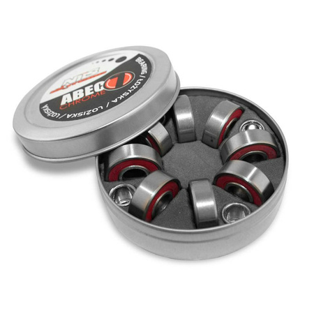 Łożyska Do Rolek Deskorolki Hulajnogi Zestaw 16 szt. ABEC-7 Chrome NILS