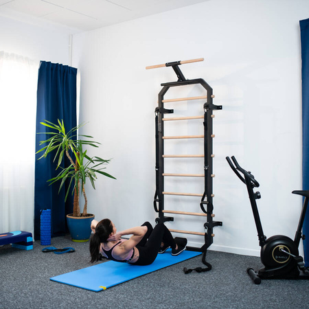 HMS Drabinka Gimnastyczna Wielofunkcyjna Treningowa + Taśmy i Gumy