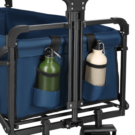 Wózek Turystyczny Plażowy Transportowy Kempingowy Składany Z Daszkiem 120 L