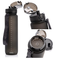 Butelka Sportowa Bidon Na Wodę Z Miarką Tritanowa Z Ustnikiem 1000ml METEOR