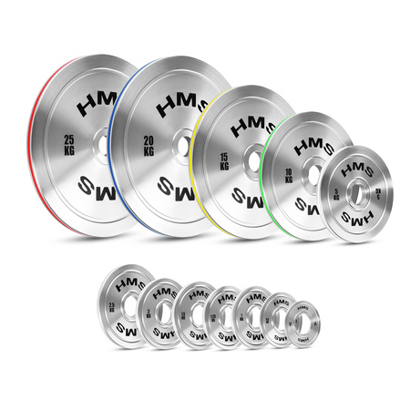 Talerz Obciążenie Olimpijskie Na Gryf Sztangę Chromowana Stal HMS 4x 1.25 kg