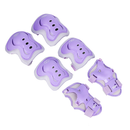 Rolki Regulowane Rekreacyjne Kauczukowe Kółka LED + Zestaw Ochraniaczy NILS