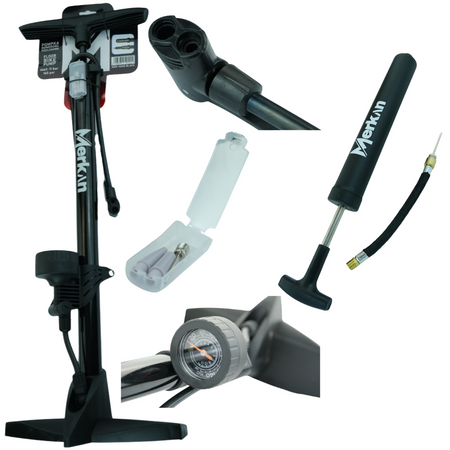 MERKAN Pompka Rowerowa Z Manometrem Do Roweru Podłogowa Warsztatowa