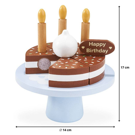 Drewniany Tort Urodzinowy Ciasto Do Krojenia Na Rzepy Zabawka Dla Dzieci