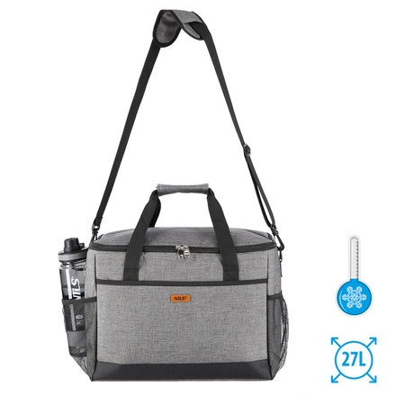 NILS Torba Termiczna Plażowa Piknikowa Na Lunch Z Termoizolacją Na Ramię 27 L Regulowany Pasek