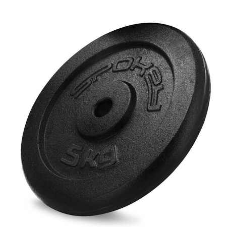 Zestaw Talerzy Obciążenie Żeliwne Na Sztangę 4 x 5 kg SPOKEY