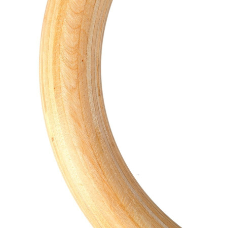 Kółka Gimnastyczne Drewniane Koła Obręcze Do Ćwiczeń + Taśmy Z Miarką HMS