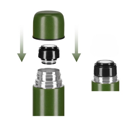 Termos Turystyczny Próżniowy Stalowy Butelka Termiczna Na Kawę 1000 ml NILS