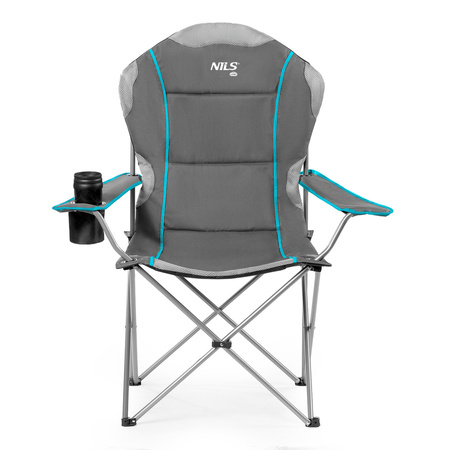 NILS Krzesło Plażowe Turystyczne Składane Kempingowe Ogrodowe + Pokrowiec