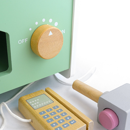 MERKAN Drewniany Zestaw Do Pieczenia Pizzy Zabawka Edukacyjna Dla Dzieci