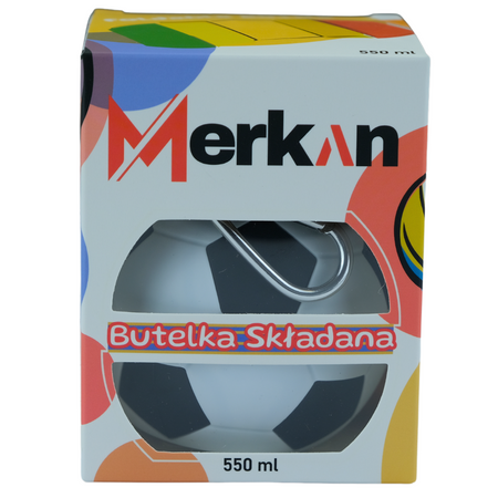 MERKAN Butelka Sportowa Bidon Składany Piłka Z Ustnikiem
