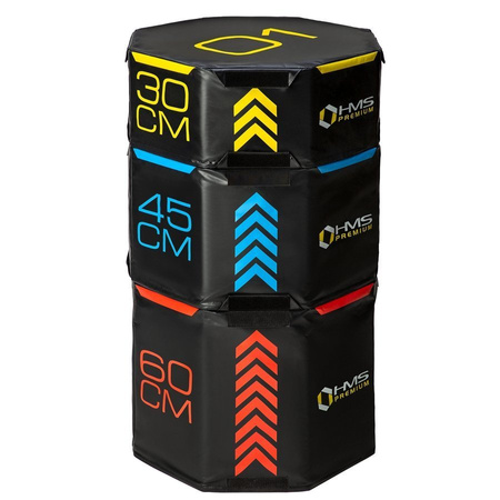 HMS Zestaw 3 Skrzyń Plyometrycznych Oktagonalnych