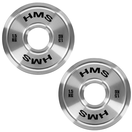 Talerz Obciążenie Olimpijskie Na Gryf Sztangę Chromowana Stal HMS 2x 1.5 kg