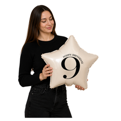 Balon Foliowy Dekoracyjny Ozdobny Imprezowy Na Urodziny Cyfra 9 GODAN 18"