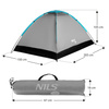 Namiot Kempingowy Turystyczny Na Biwak Wodoodporny 2 Osobowy Pokrowiec NILS
