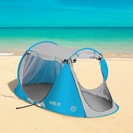 NILS Namiot Plażowy Wodoodporny Samorozkładany + Filtr UV