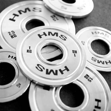 Talerz Obciążenie Olimpijskie Na Gryf Sztangę Chromowana Stal HMS 2x1 kg