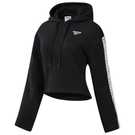 Bluza Z Kapturem Oversize Szeroki Rękaw Damska Bawełniana Czarna REEBOK