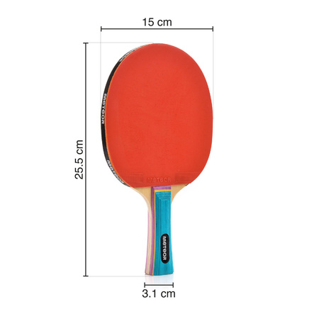  Zestaw 2x Rakietka Do Tenisa Stołowego Ping Ponga METEOR + 6x Piłeczki *