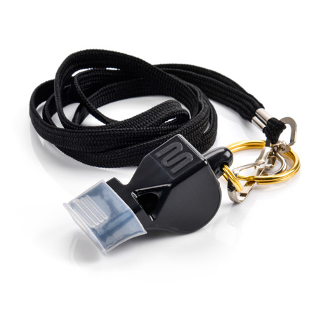 Gwizdek Bezkulkowy Plastikowy Ze Sznurkiem i Silikonowym Ustnikiem METEOR