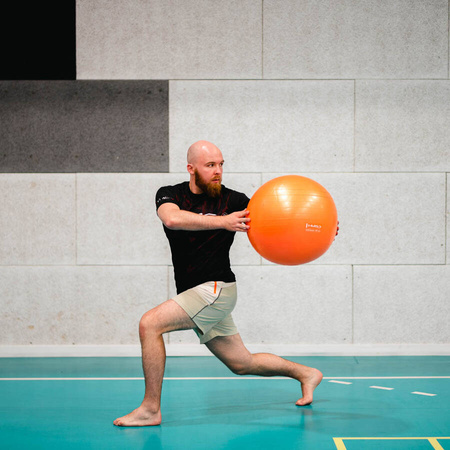 HMS Piłka Gimnastyczna Rehabilitacyjna ANTI-BURST Do Ćwiczeń Fitness 55 cm
