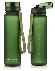 Butelka Sportowa Bidon Na Wodę Z Miarką Tritanowa Z Ustnikiem 1000ml METEOR