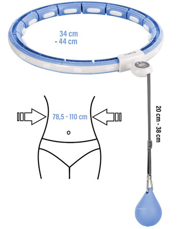 HMS Hula Hop Odchudzające Z Wypustkami i Obciążnikiem