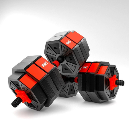 HMS Zestaw Sztangielki Hantle Ciężarki Ze Sztangą Do Ćwiczeń 2x15 kg