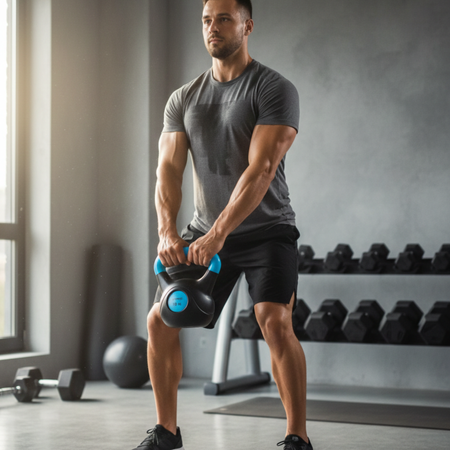 Kettlebell Odważnik Kompozytowy Hantel Do Ćwiczeń Fitness Crossfit 10kg HMS