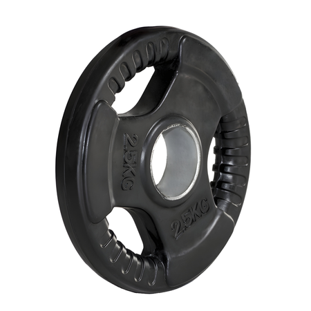 Talerz Olimpijski Ogumowany Żeliwny Obciążenie Na Gryf Sztangę HMS 2,5 kg