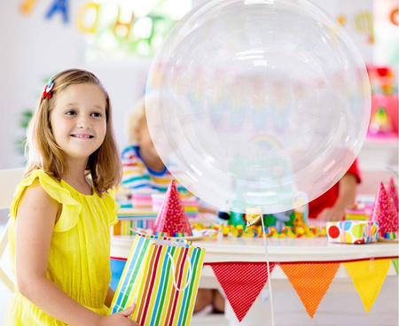 Balon Kryształowy Kula Transparentny Przezroczysty Aqua Foliowy Duży 36"
