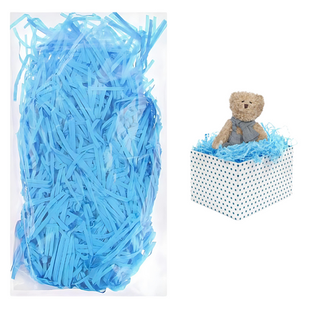 Papierowy Wypełniacz Dekoracyjny Na Świąteczne Prezenty Niebieski 30 g 