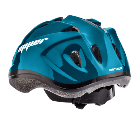 Kask Rowerowy Regulowany Dziecięcy Niebieski Otwory Wentylacyjne METEOR
