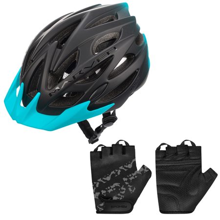 Kask Rowerowy Regulowany Szosowy Z Daszkiem METEOR Otwory Wentylacyjne