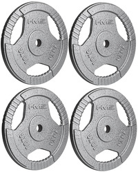 Zestaw 4x HMS Obciążenie Żeliwne Talerz Hammertone 10 kg