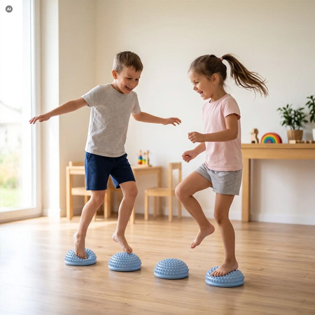 Półkule Sensoryczne Masażer Z Wypustkami Do Ćwiczeń Fitness 2 szt. SPOKEY