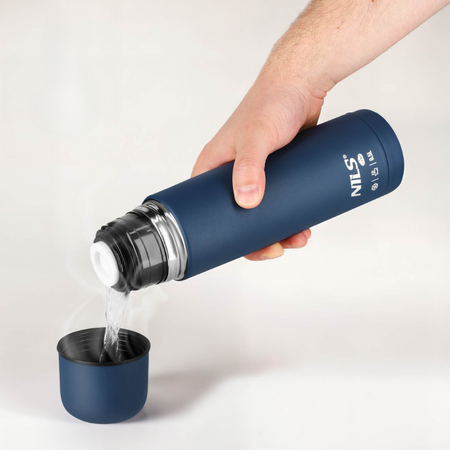 Termos Turystyczny Próżniowy Stalowy Butelka Termiczna Na Kawę 500 ml NILS