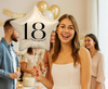 Balon Foliowy Dekoracyjny Ozdobny Imprezowy Gwiazda Na 18 Urodziny 18"