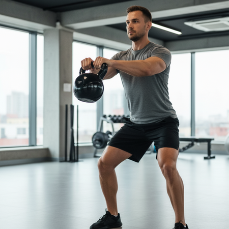 Kettlebell Hantla Żeliwna Pokryta Winylem Do Ćwiczeń Treningu Siłowego 24kg