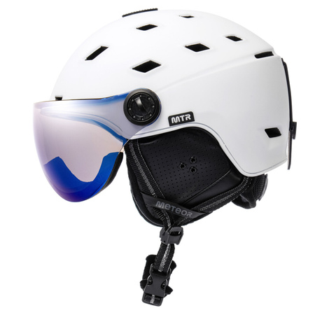 Kask Narciarski Snowboardowy Zimowy Regulowany Z Szybką METEOR